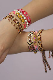 Wayuu Skinny bracelet- Red