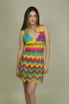 Crocheted Dress - Rainbow