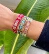 Wayuu Skinny bracelet - Citrus Green