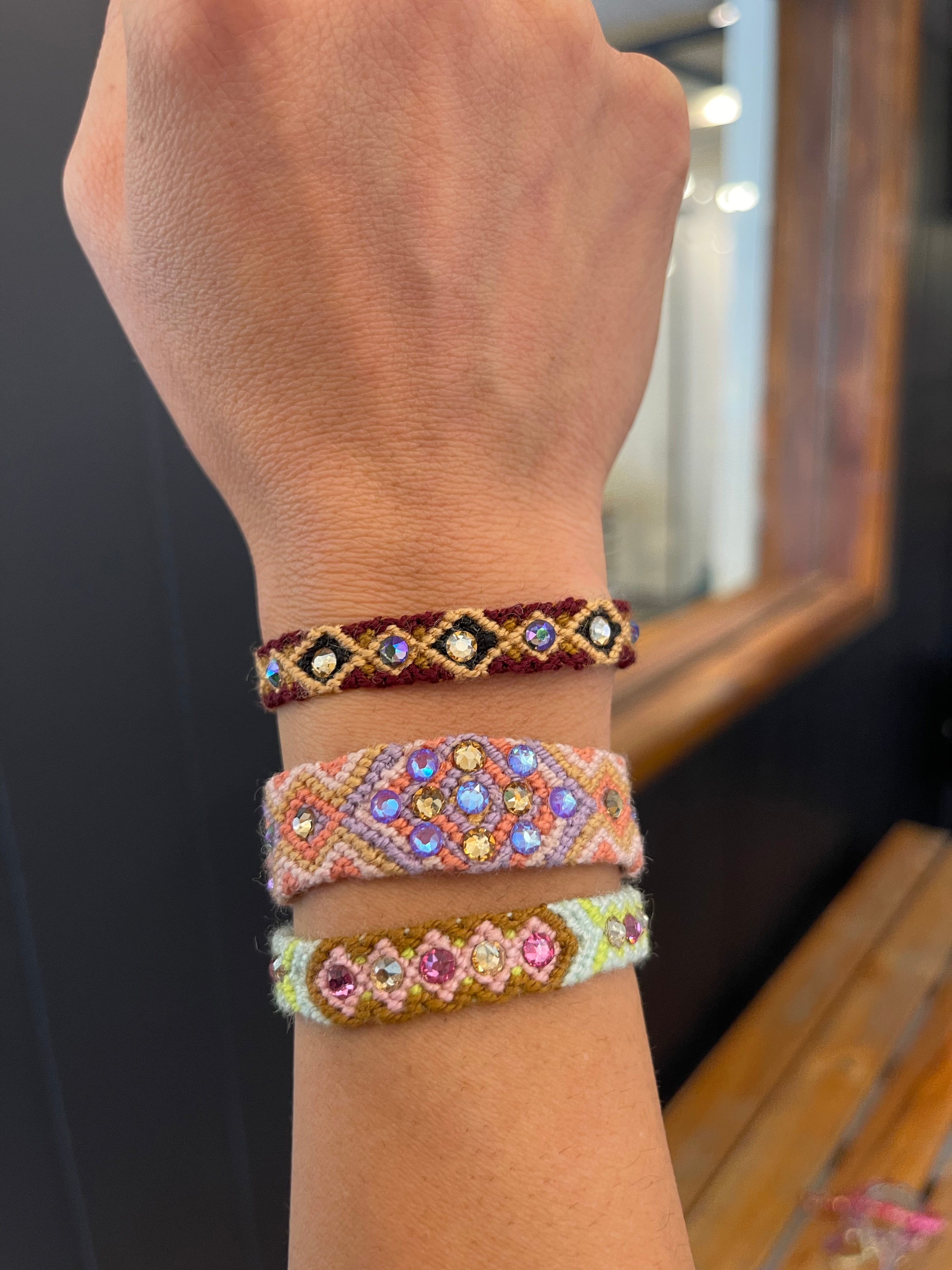 Wayuu Skinny bracelet - Citrus Green