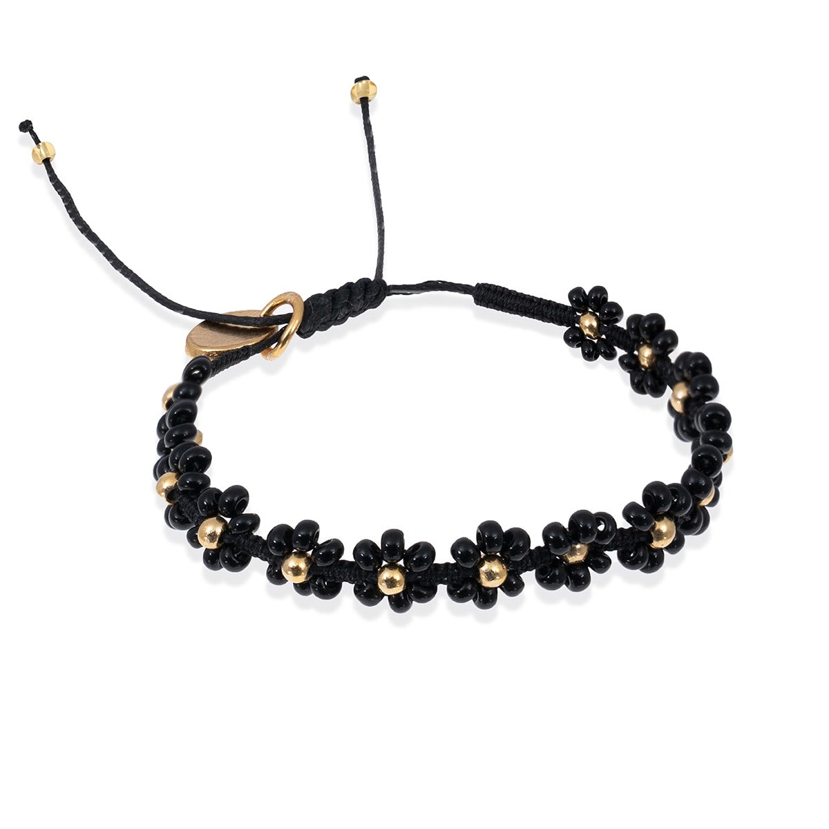 Flower Bracelet - Black