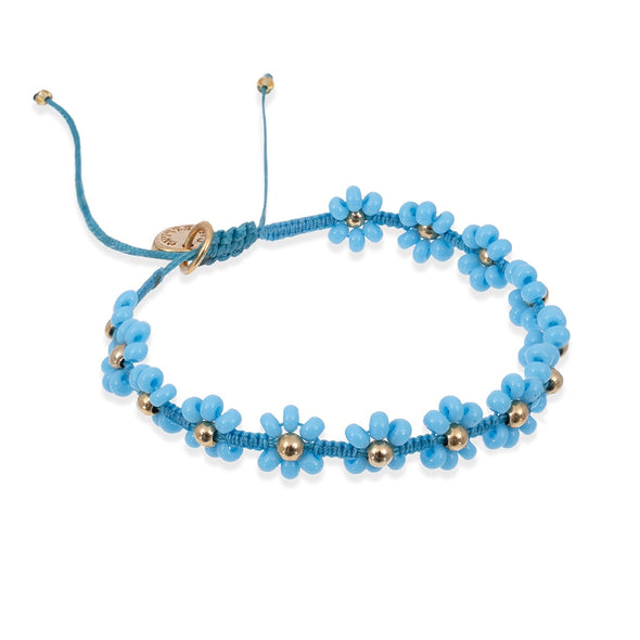 Flower Bracelet - Blue