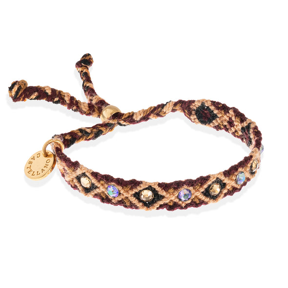 Wayuu Skinny bracelet - Brown