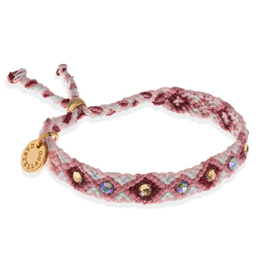 Wayuu Skinny bracelet - Vino Tinto