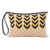Wayuu Clutch - Kululu brown-baby pink