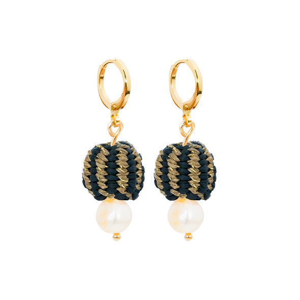 Iraca Earrings - Black