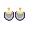 Wayuu Jolotsü Earrings - Purple