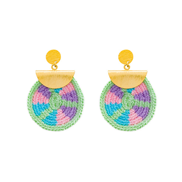 Wayuu Jolotsü Earrings - Rainbow