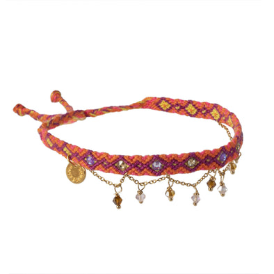 Wayuu Jolotsü Anklet - Orange