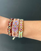 Wayuu Skinny bracelet - Brown