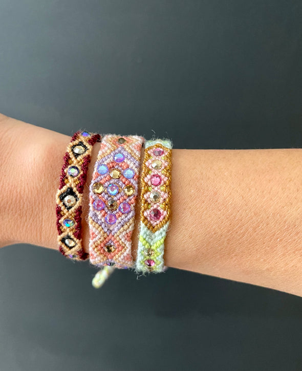 Wayuu Skinny bracelet - Brown