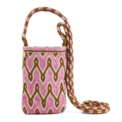 Makki Mini Wayuu Crossbody Bag - Rose