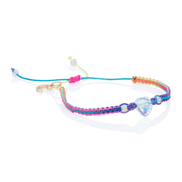 Macrame Swarovski Bracelet- Rainbow
