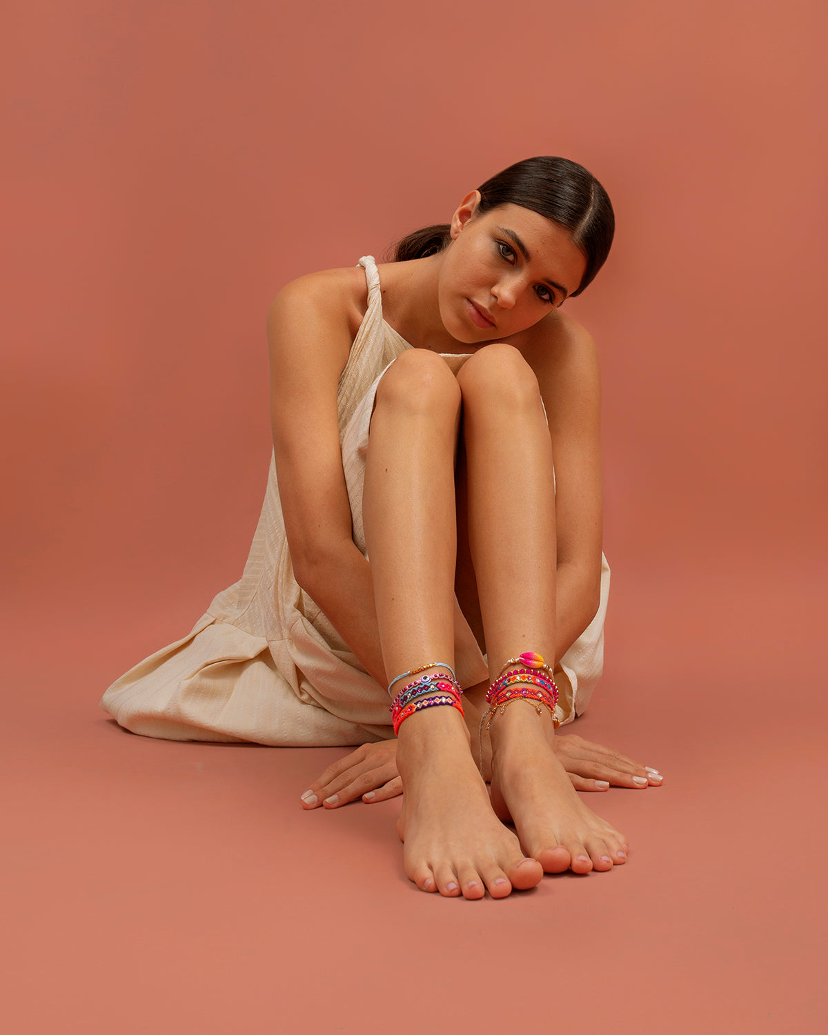 Wayuu Jolotsü Anklet - Orange