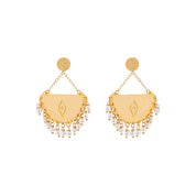 Half Moon earrings - Pearls