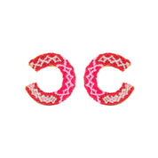 Wayuu Jolotsü  Earrings - Red