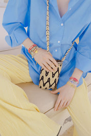 Makki Mini Wayuu Crossbody Bag - Black