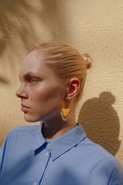 Half Moon earrings - Pearls