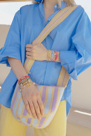 Crossbody Bucket Bag - Lavender