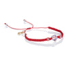Macrame Swarovski Bracelet- Red