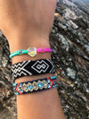 Macrame Swarovski Bracelet- Rainbow